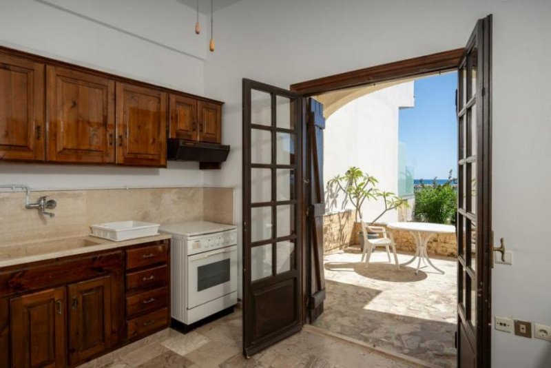 Kolymvari Kreta, Kolymvari: Direkt am Strand gelegene Residenz mit atemberaubendem Meerblick zu verkaufen Haus kaufen
